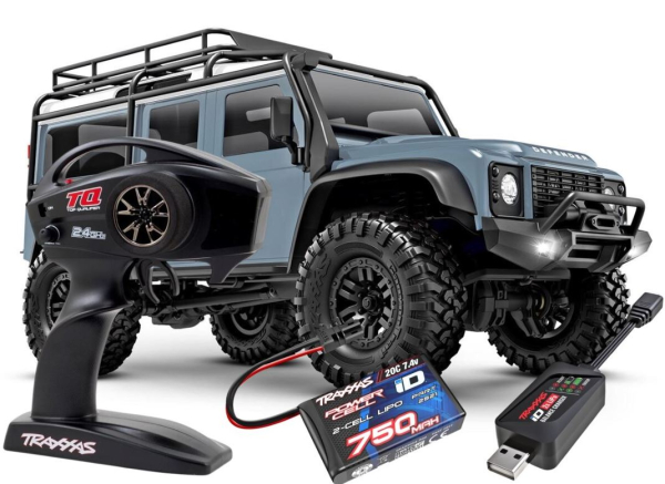 TRX97054-1-XBLU TRX-4m LR Defender 4x4 RTR inkl. Akku/Lader 1/18 4WD